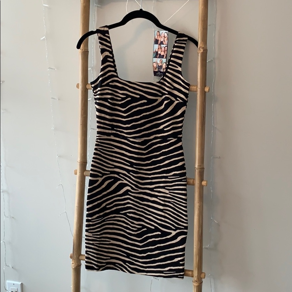 Zebra print dress